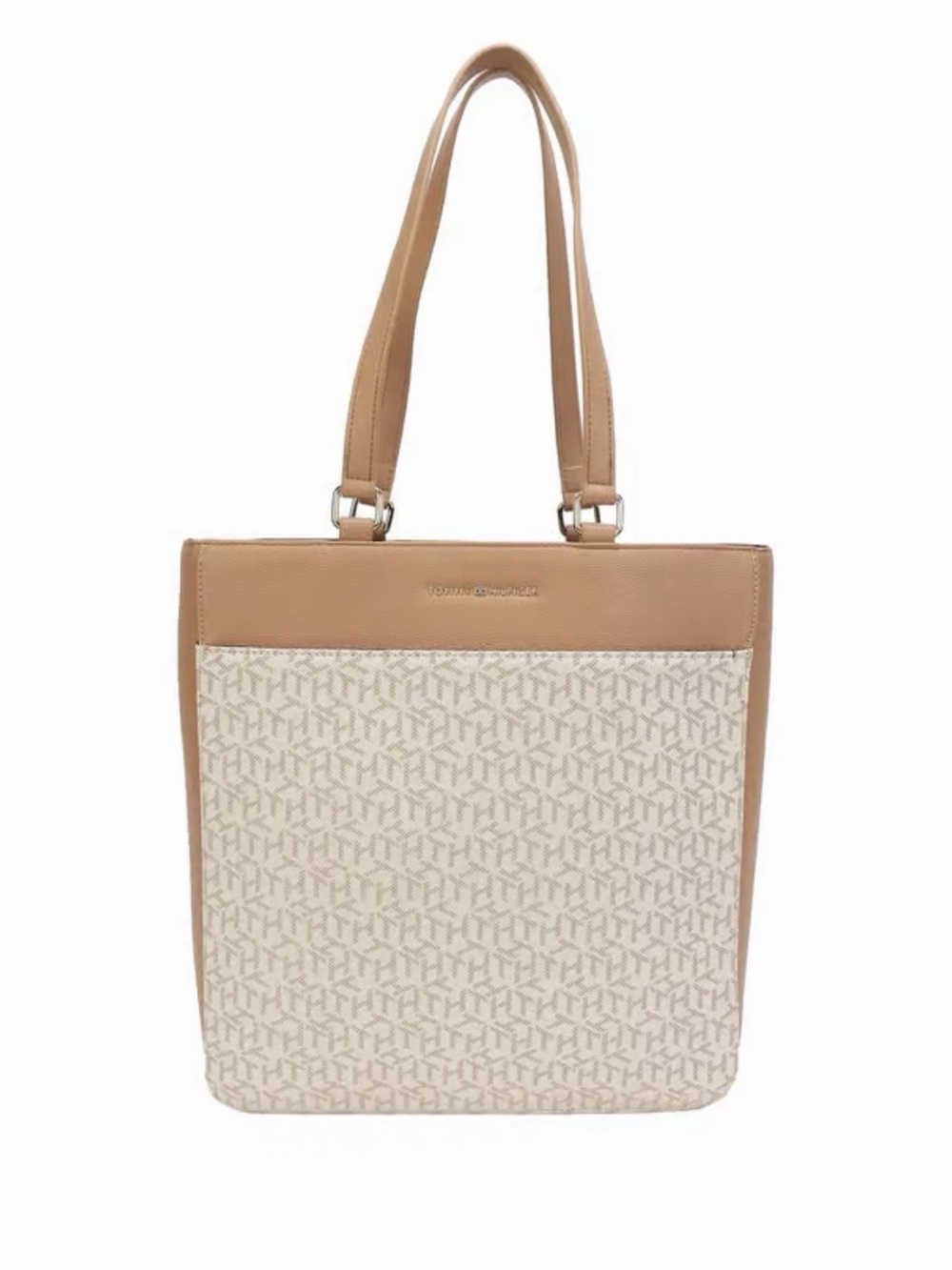 Tommy Hilfiger Beige & Cream Tote Bag